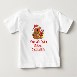 T-shirts Wesolych Swiat no Natal polonês