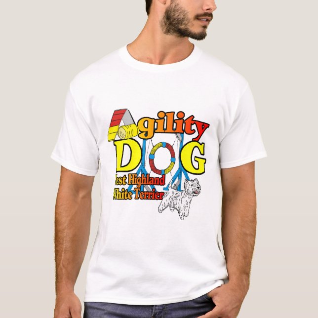 T-shirts West_Highland_White_Terrier_Agilidade (Frente)