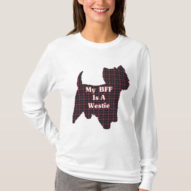 T-shirts West Highland White Terrier BFF presentes (Frente)