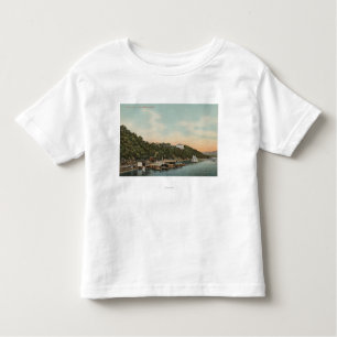 T-shirts West Point, NY - vista do porto no Rio Hudson
