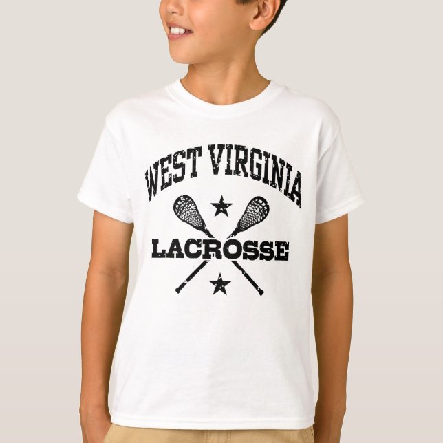 T-shirts West Virginia Lacrosse (Frente)