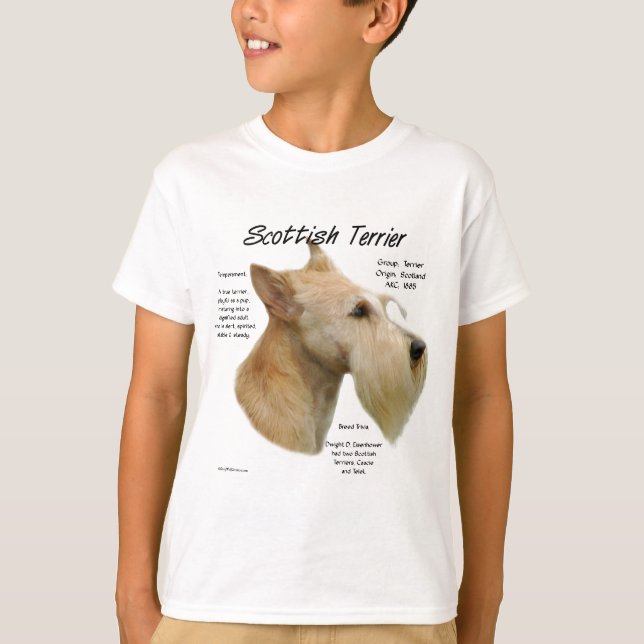 T-shirts Wheaten Scottie History (Frente)