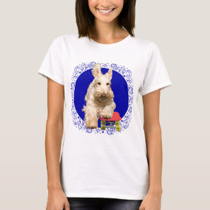 T-shirts Wheaten Scottie num Skateboard