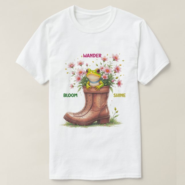 T-Shirts Whimsical Sapo Bloom Tee (Frente do Design)