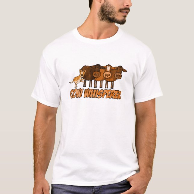 T-shirts whisperer da vaca (Frente)