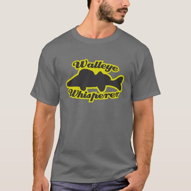 T-shirts Whisperer dos Walleye (Frente)