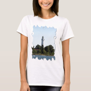 T-shirts WI de Door County do farol da ilha de Cana