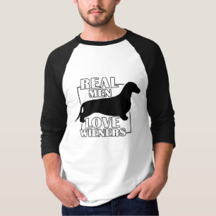 T-shirts Wieners reais do AMOR dos homens