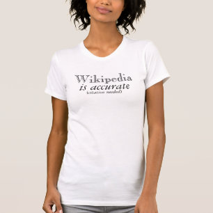 T-shirts Wikipedia é exato
