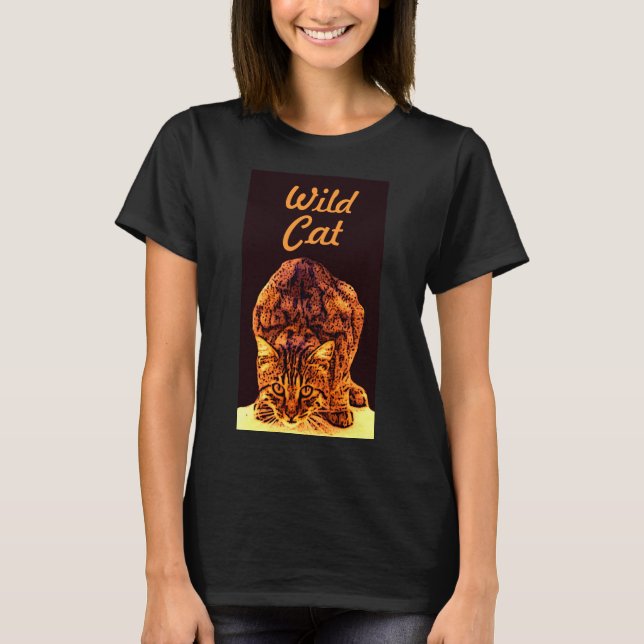 T-SHIRTS WILD CAT KITTEN (Frente)