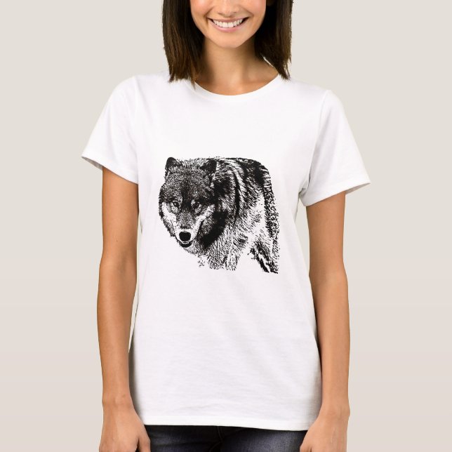 T-shirts Wild Wolf (Frente)