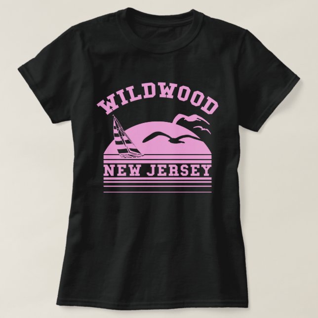 T-shirts Wildwood New Jersey (Frente do Design)
