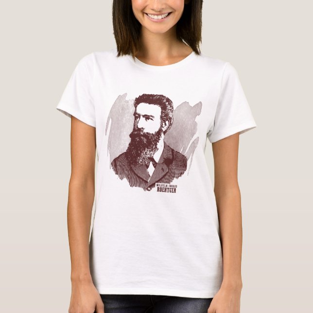 T-shirts Wilhelm Conrad Roentgen (Frente)