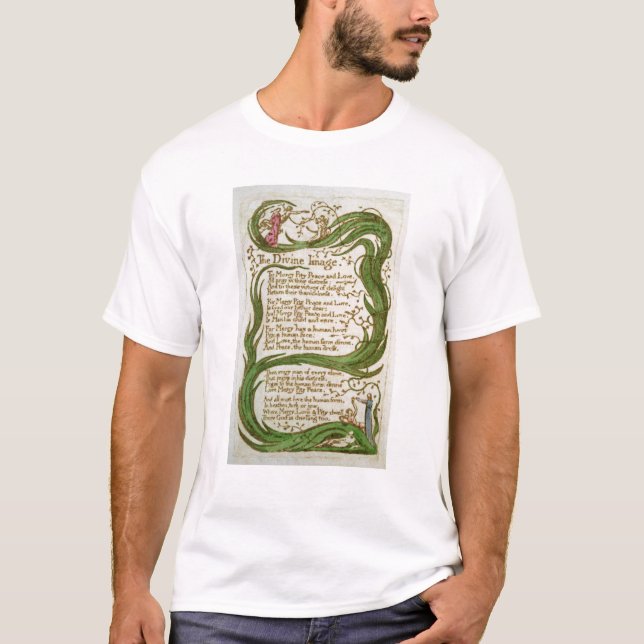 T-shirts William Blake | a imagem divina, das canções de (Frente)