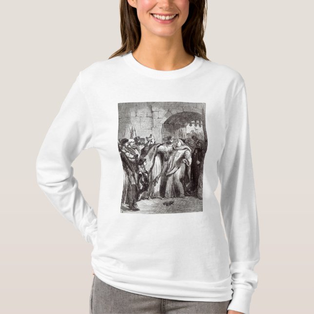 T-shirts William Longchamp e Hugh de Pudsey (Frente)