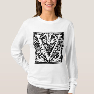 T-shirts William Morris Alphabet "V"