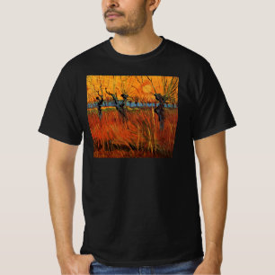T-shirts Willows no Sunset por Vincent van Gogh
