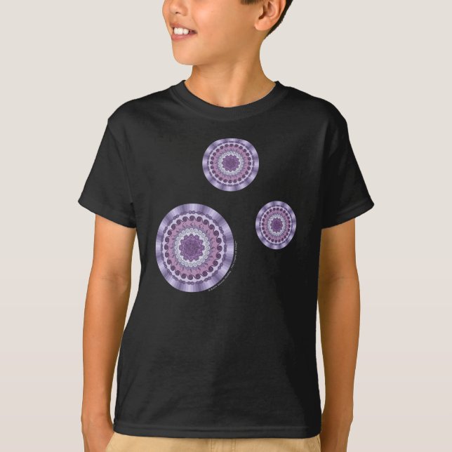 T-shirts Wind Mandala Kid e Baby Dark Shirt (Frente)