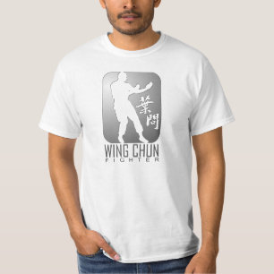 T-shirts Wing Chun Fighter (Prata)