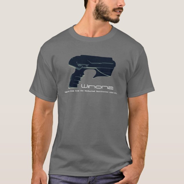 T-shirts Winona. T escuros (Frente)