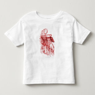 T-shirts Wireframe de Digitas do coração humano