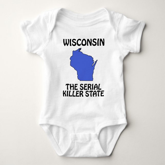 T-shirts Wisconsin - O Estado do Assassino em Série (Frente)