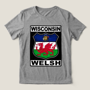 T-shirts Wisconsin Welsh American