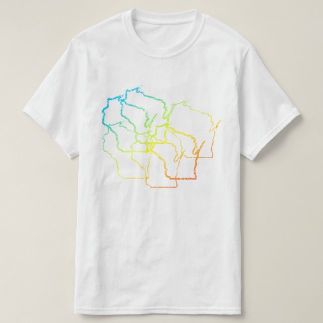 T-shirts wisWisconsin chill blur (Frente do Design)