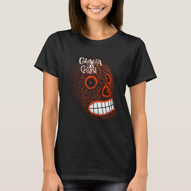 T-shirts with skull drawings (Frente)
