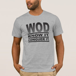 T-shirts WOD. Saiba-o. Conquiste-o