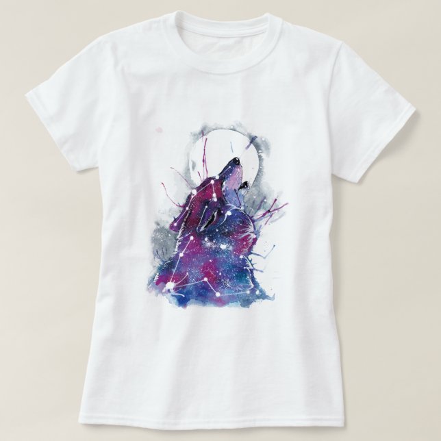 T-shirts Wolf art (Frente do Design)