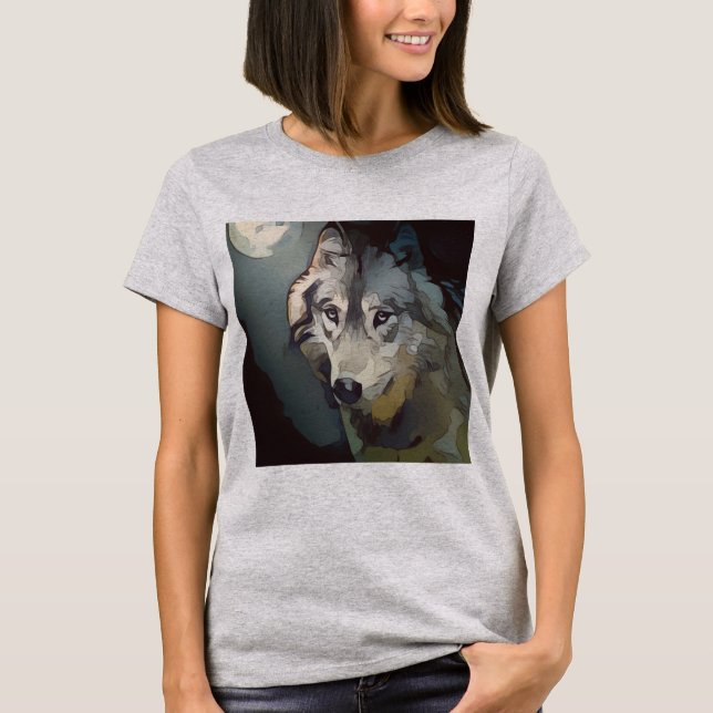 T-shirts WOLF ART (Frente)