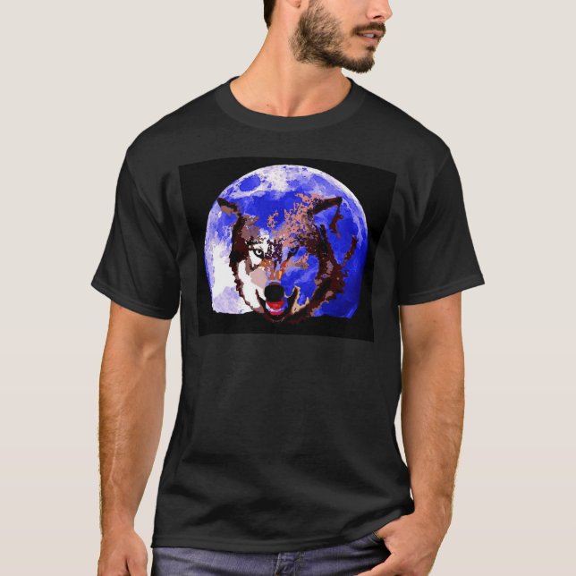 T-shirts Wolf & Moon (Frente)