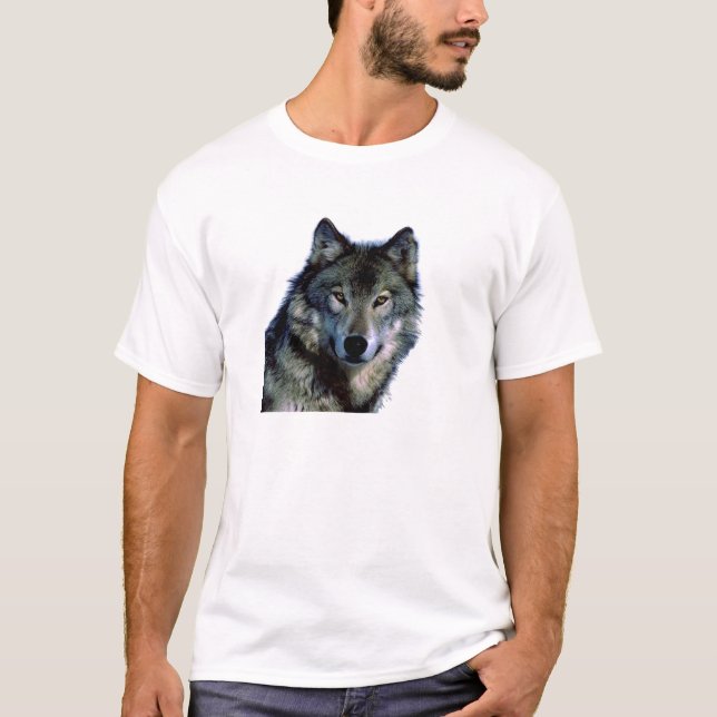 T-shirts Wolf Portrait (Frente)
