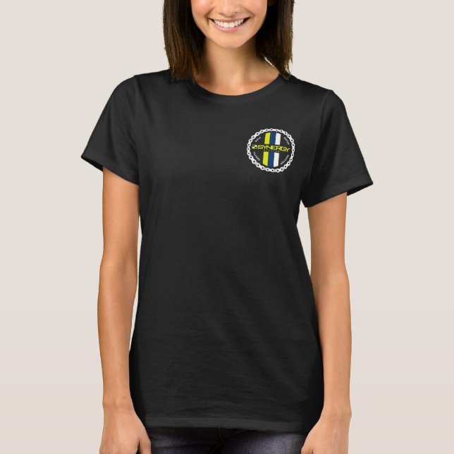 T-shirts Womens Black Fleece (Frente)