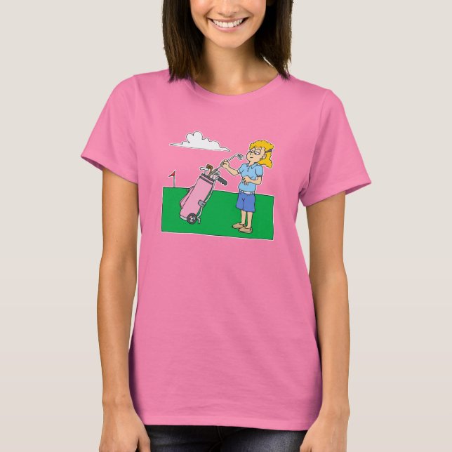 T-shirts Womens Golf (Frente)