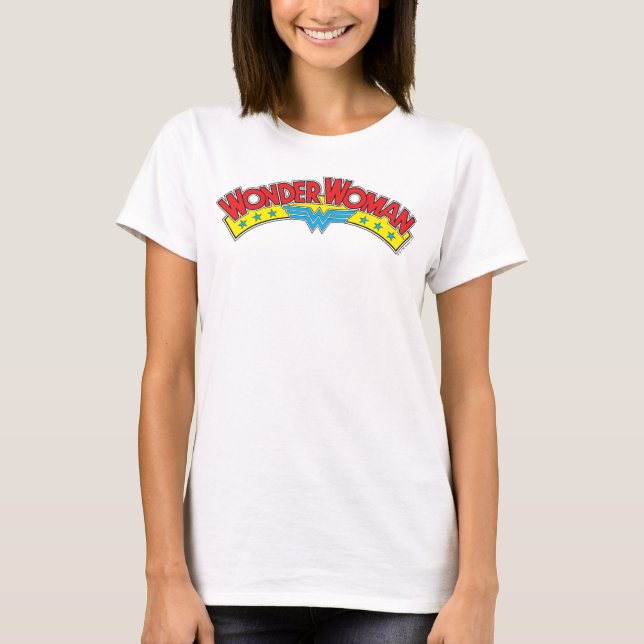 T-shirts Wonder Woman 1987 Comic Book Logo (Frente)