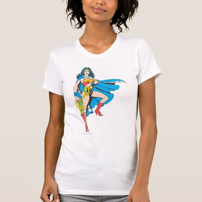 T-shirts Wonder Woman Cape (Frente)