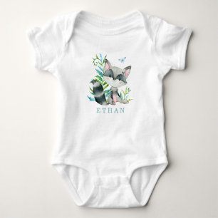T-shirts Woodland Raccoon Adorável Personalizado