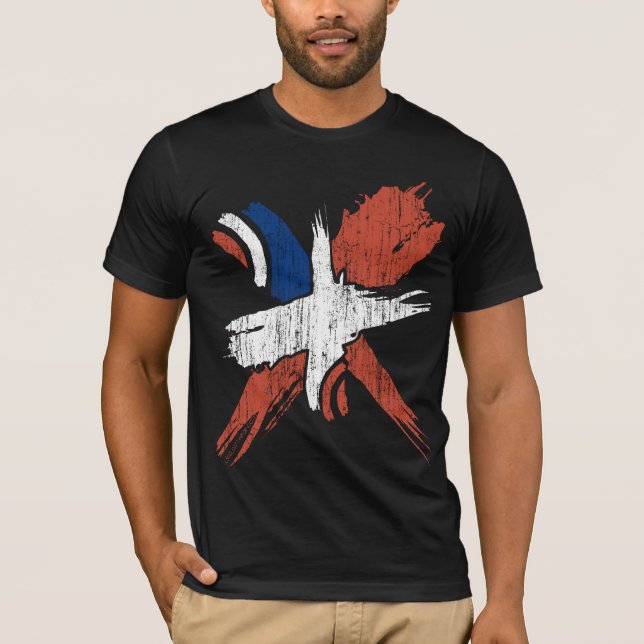 T-shirts X abstrato (vintage) (Frente)