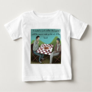 T-shirts Xadrez Cajun Cartoon Divertido