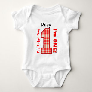 T-shirts XADREZ do primeiro aniversario 1 ano Nome personal