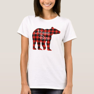 T-shirts Xadrez do urso de Nonna