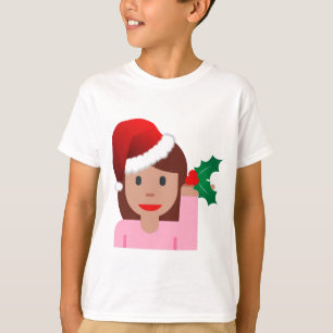 T-shirts xmas information girl emoji