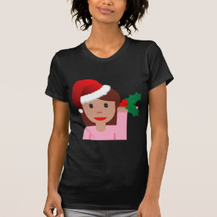 T-shirts xmas information girl emoji