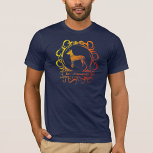 T-shirts Xoloitzcuintli resistido elegante