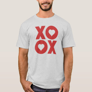 T-shirts XOXO abraça e beija o dia dos namorados