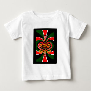 T-shirts XOXO I Love Kenya Black Red Green Flag