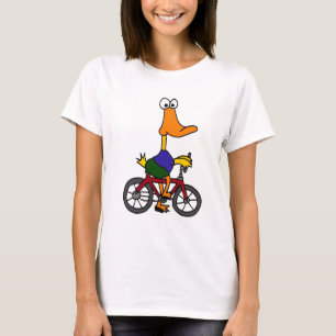 T-shirts XX- desenhos animados da bicicleta da equitação do