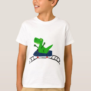 T-shirts XX- dinossauro engraçado de T-rex na arte da